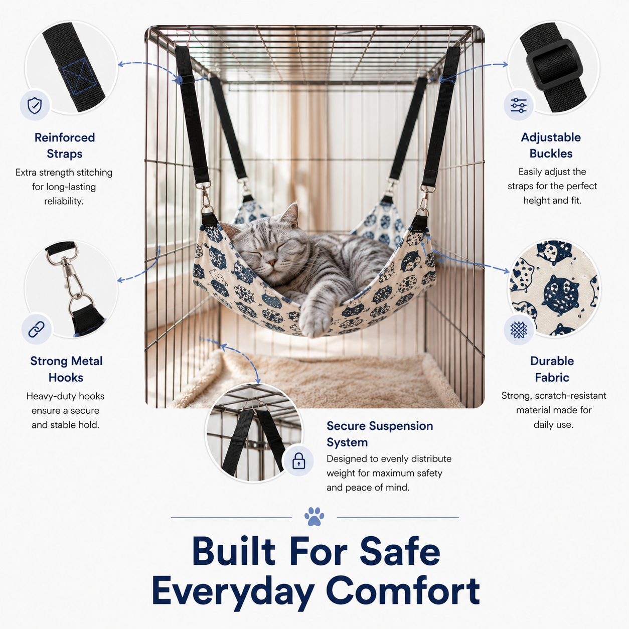 Hammock for Cats Window Seat Encourages Premium Everyday