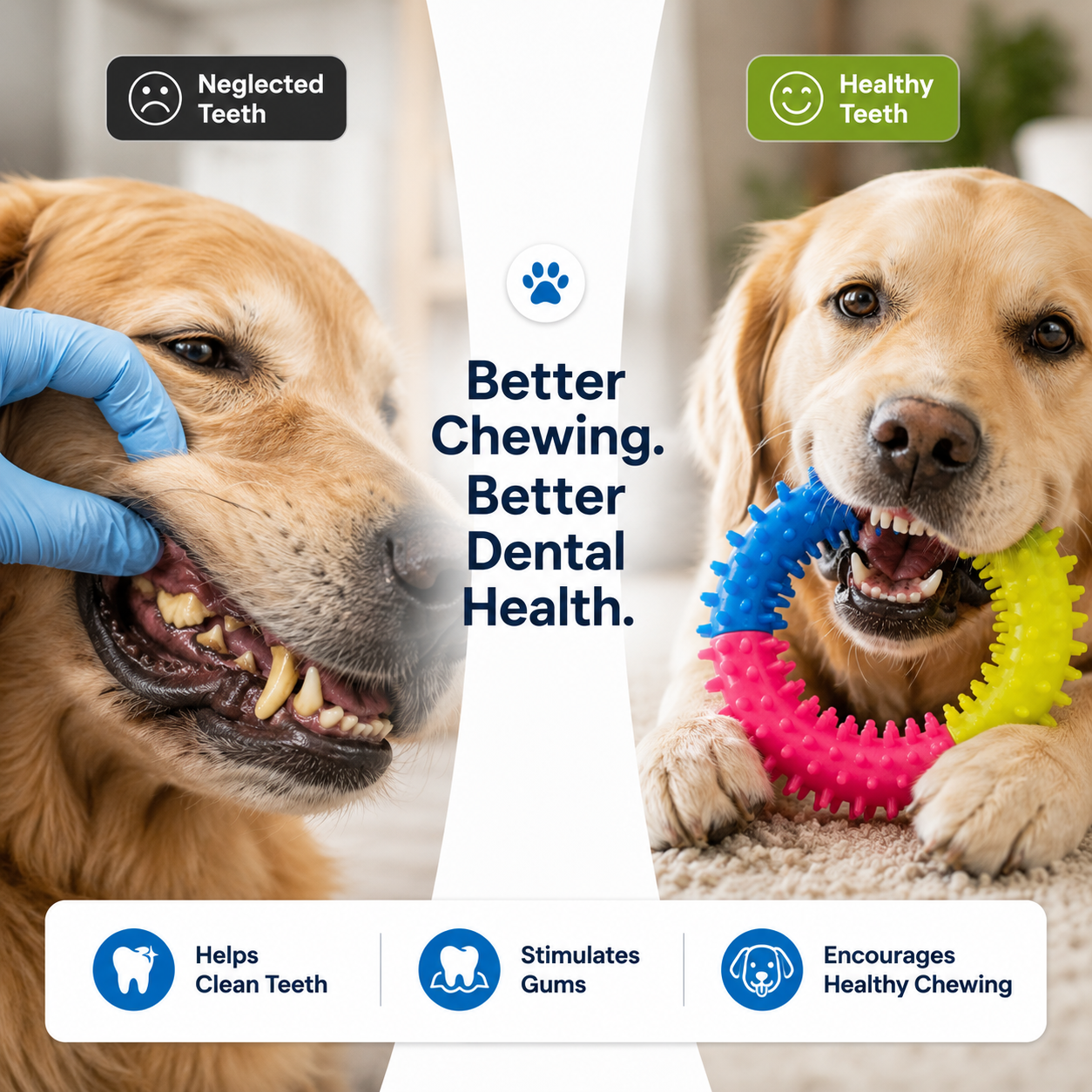 Massager for Dogs Chewing Healthy Playtime Supports Premium