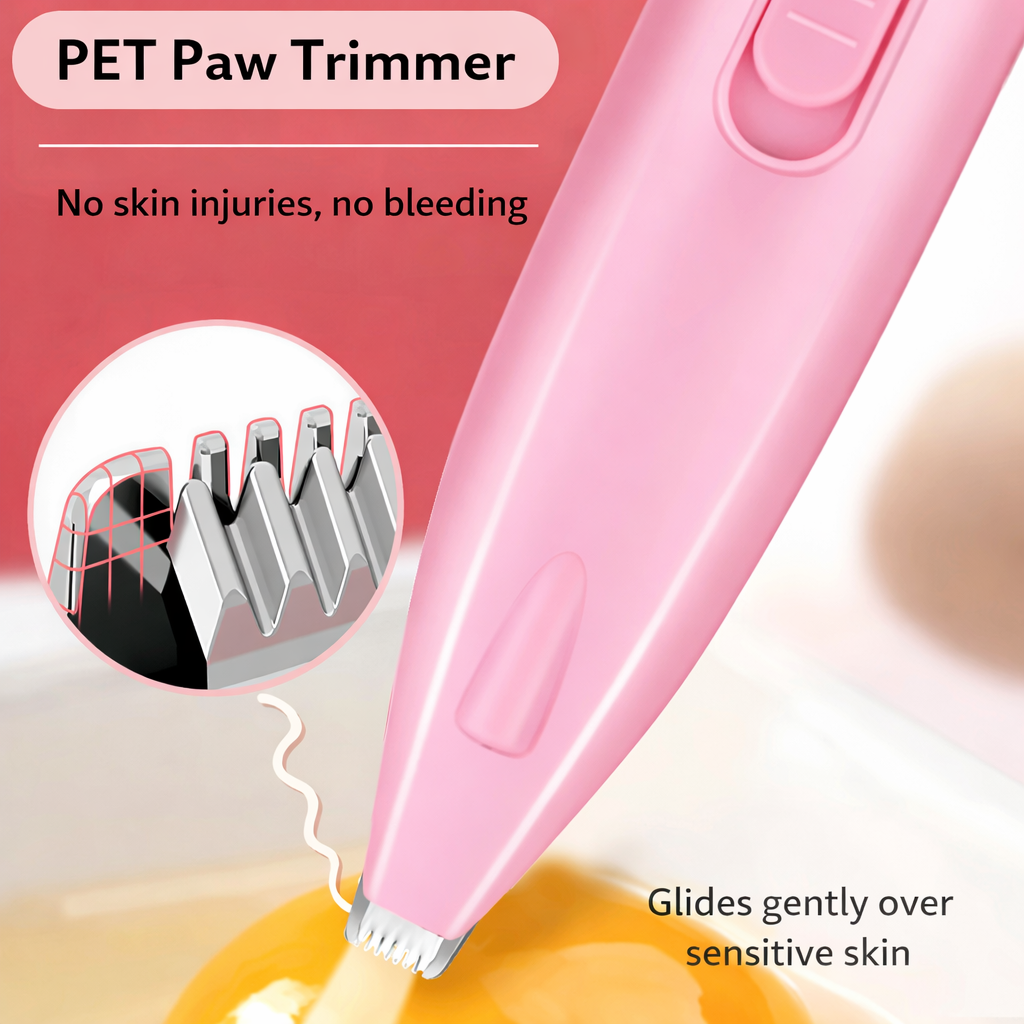 Quiet Precision Ceramic Hair Trimmer for Cats & Dogs