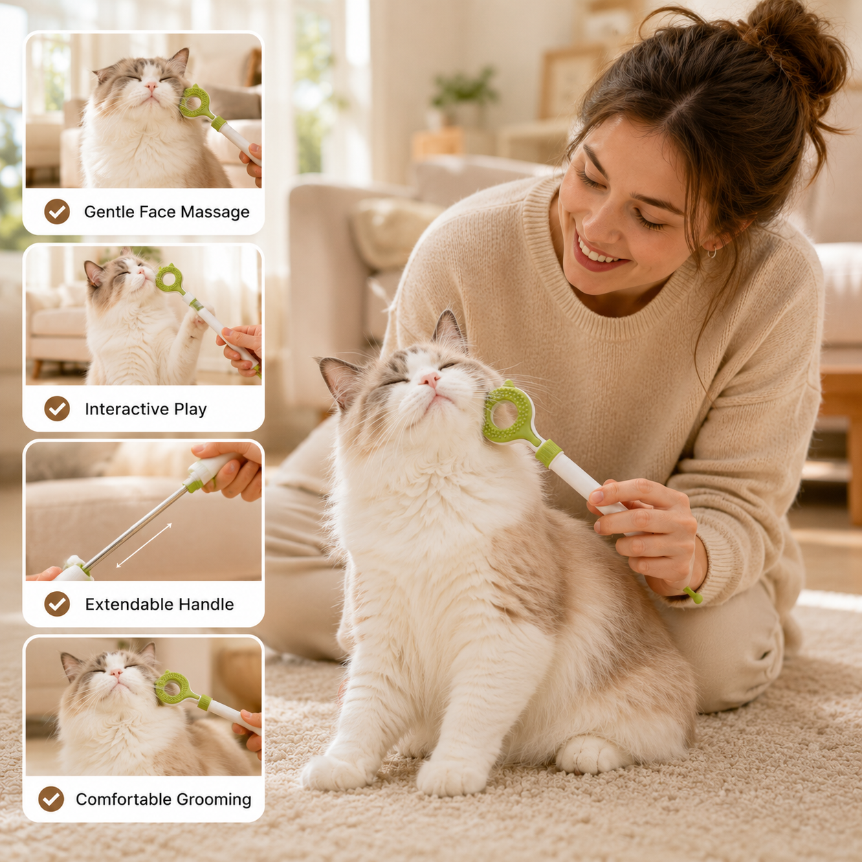 Massager for Cats Stroke Pure Purring Happiness Premium