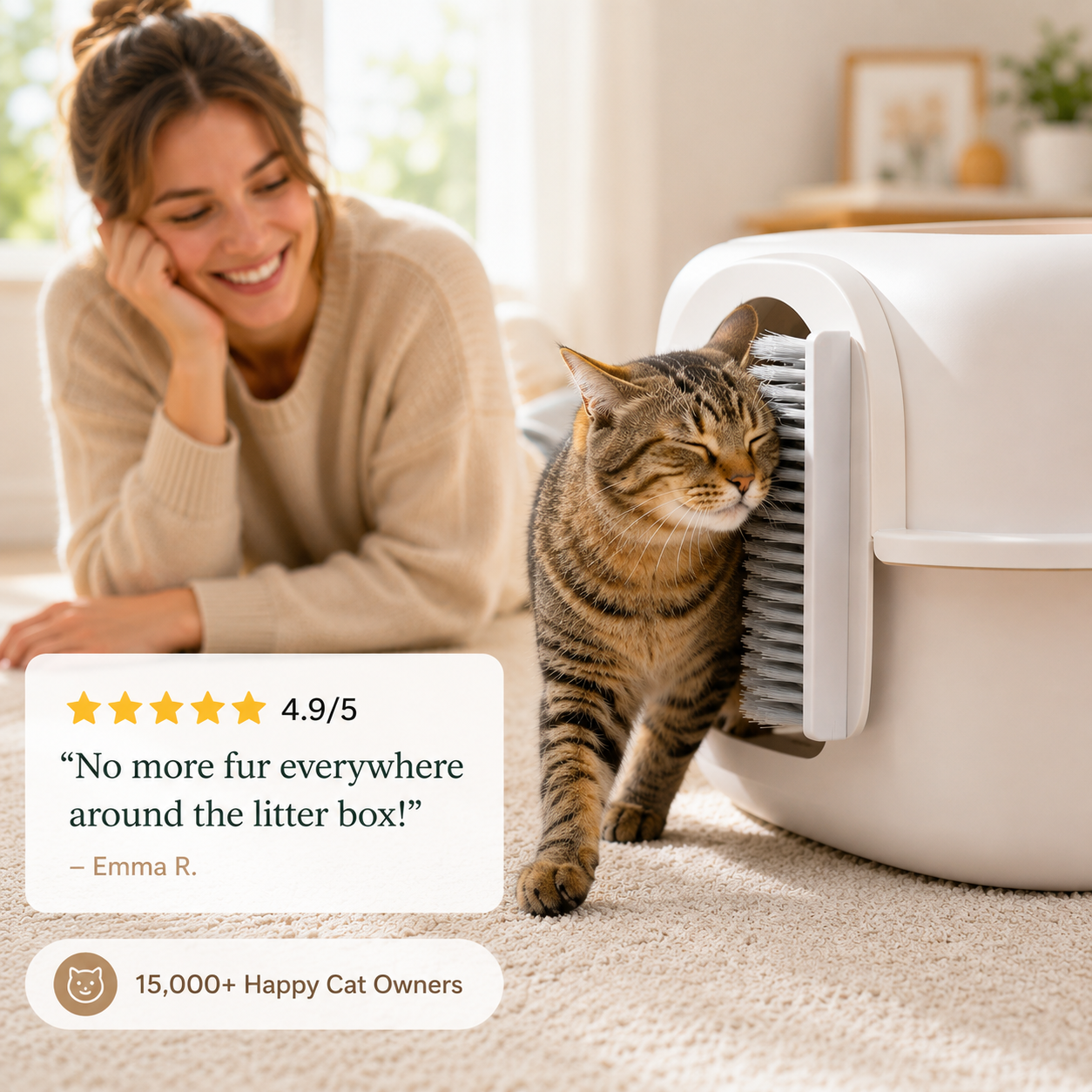 Massager for Cats Self Grooming While They Premium