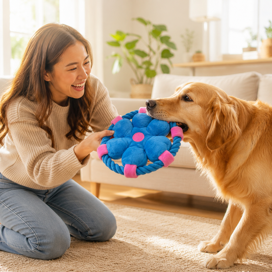 Plush Chew Toy for Dogs Interactive Fetch Soft