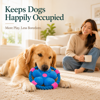 Plush Chew Toy for Dogs Interactive Fetch Soft