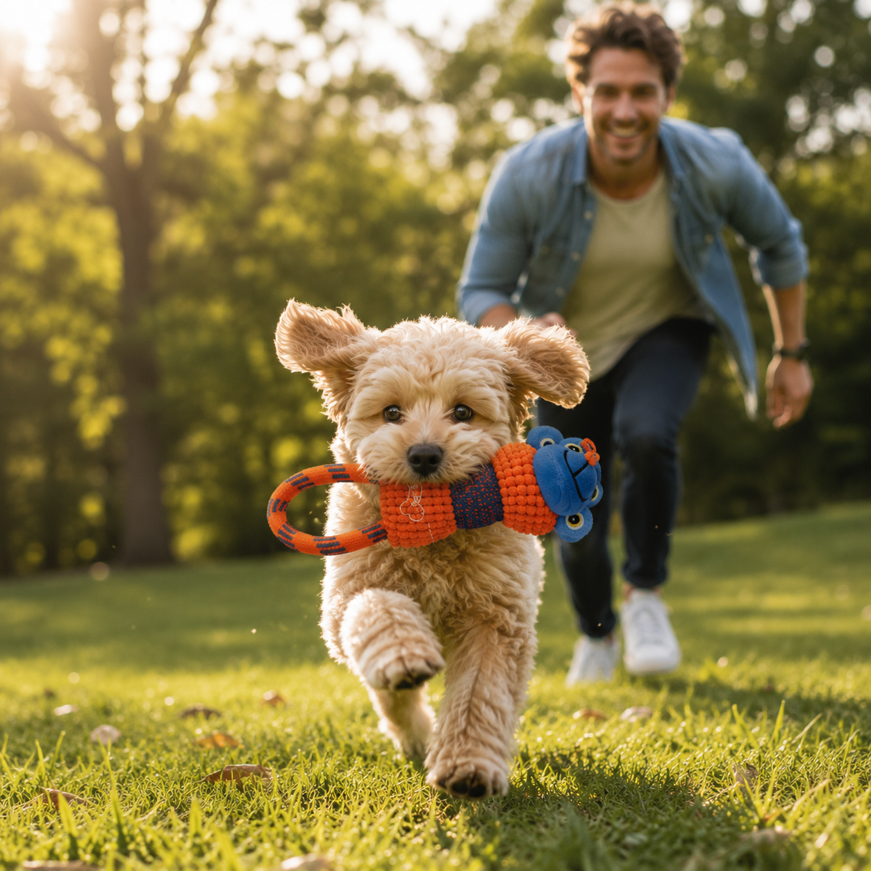 Dental Care Tool for Dogs Entertained Great Toss