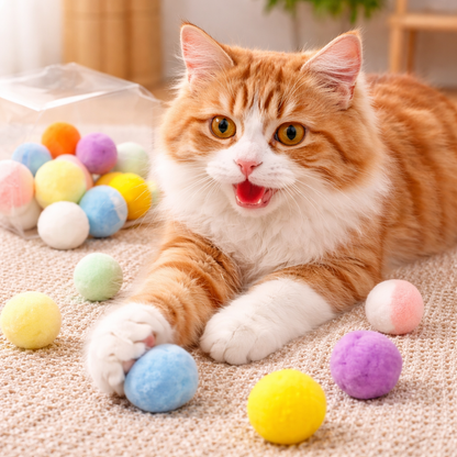 Interactive Plush Ball Toy for Cats Endless Playtime