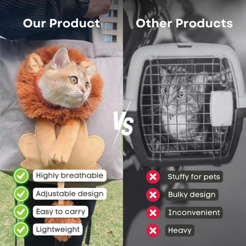 Cozy Stylish Mesh Carrier Bag for Cats Travel