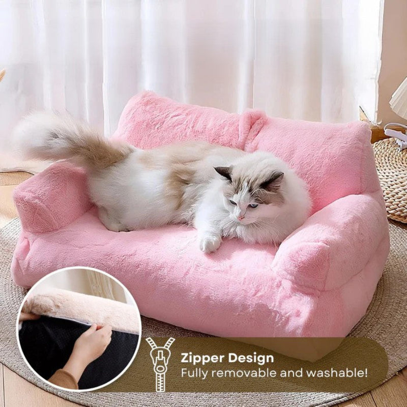 Luxury Warm Plush Bed for Cats Regal Retreat