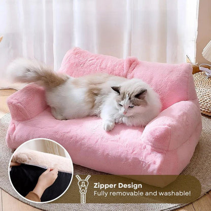 Luxury Warm Plush Bed for Cats Regal Retreat