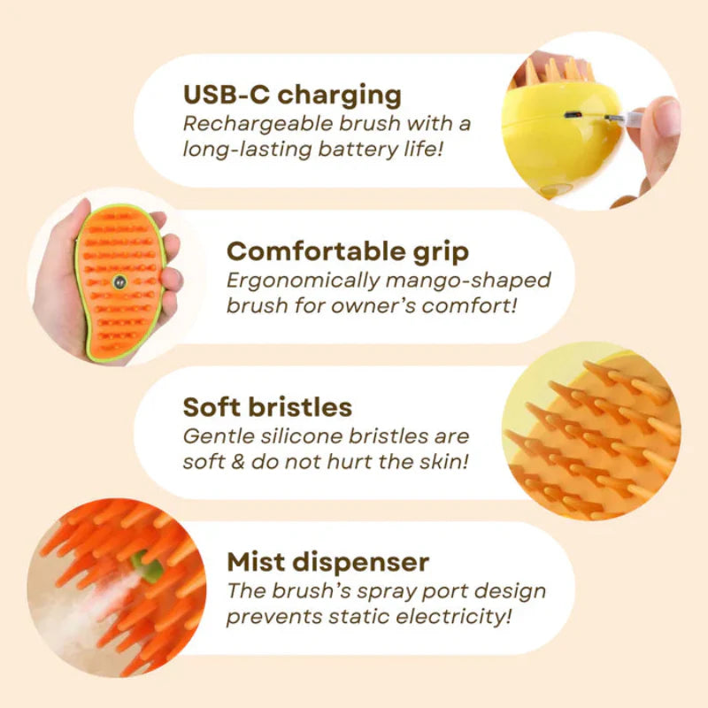 Massager for Cats Ready Give Grooming Steamy Premium