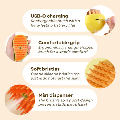 Massager for Cats Ready Give Grooming Steamy Premium