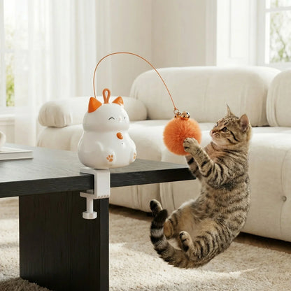 Interactive Plush Wand Teaser for Cats Play Awakens
