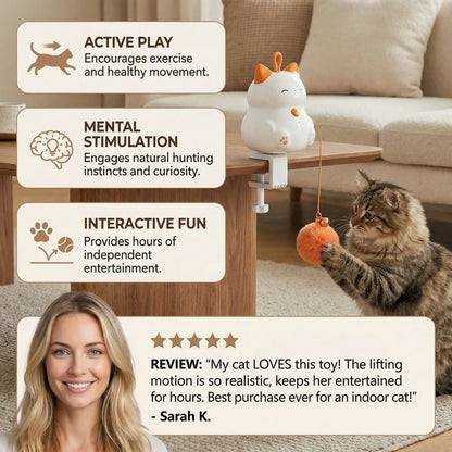 Interactive Plush Wand Teaser for Cats Play Awakens