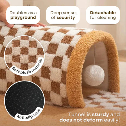 Cozy Memory Foam Bed for Cats Play Purr 2-IN-1
