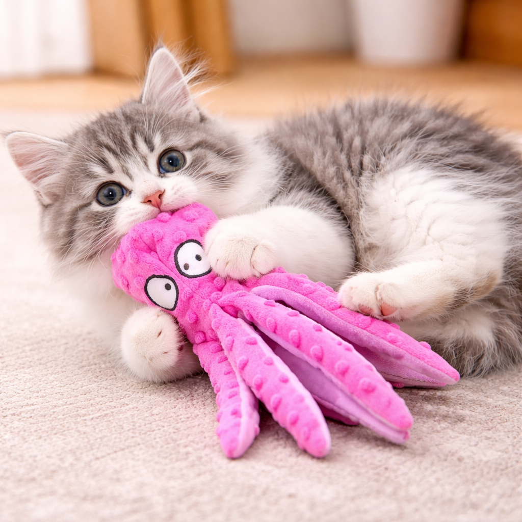 Plush Dental Care Tool for Cats & Dogs