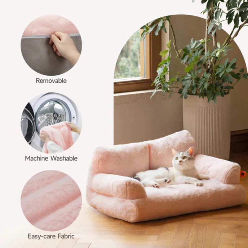 Luxury Warm Plush Bed for Cats Regal Retreat