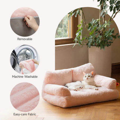 Luxury Warm Plush Bed for Cats Regal Retreat