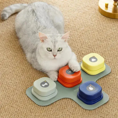 Rubber Slow Feeder Bowl for Cats Voice Recordable