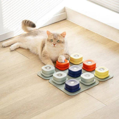 Rubber Slow Feeder Bowl for Cats Voice Recordable