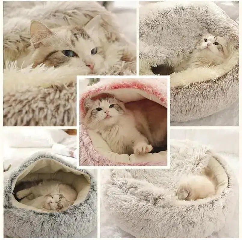 Soft Cozy Plush Bed for Cats & Dogs