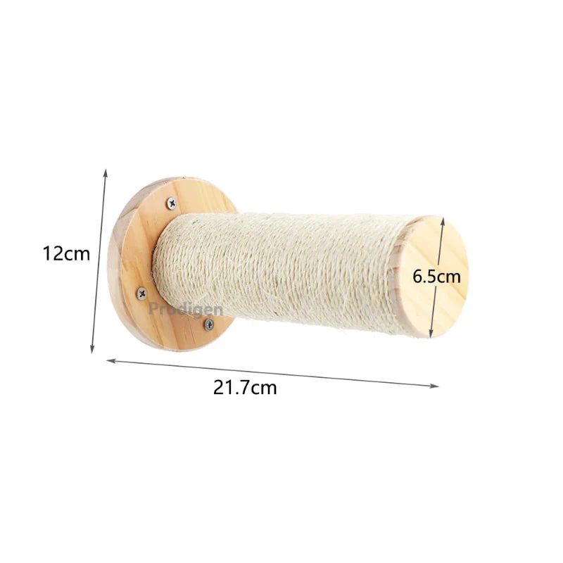 Wall Mounted Scratching Post for Cats Climbing Rewarding