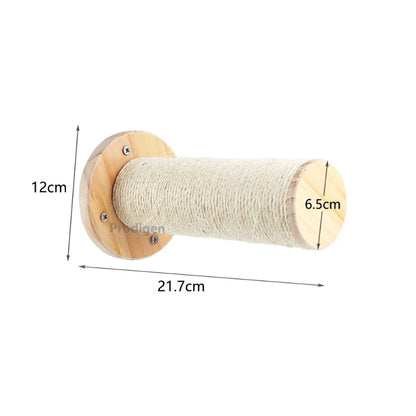 Wall Mounted Scratching Post for Cats Climbing Rewarding