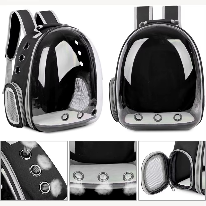 Portable Ventilated Mesh Carrier Bag for Cats Travel