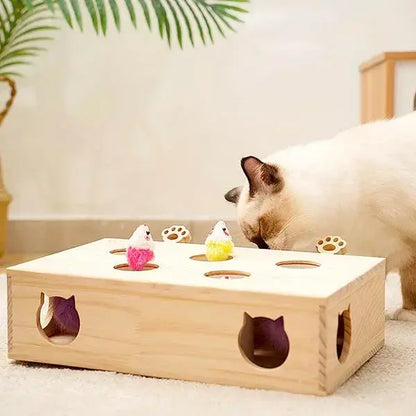 Interactive Durable Plush Toy for Cats Whack Mole