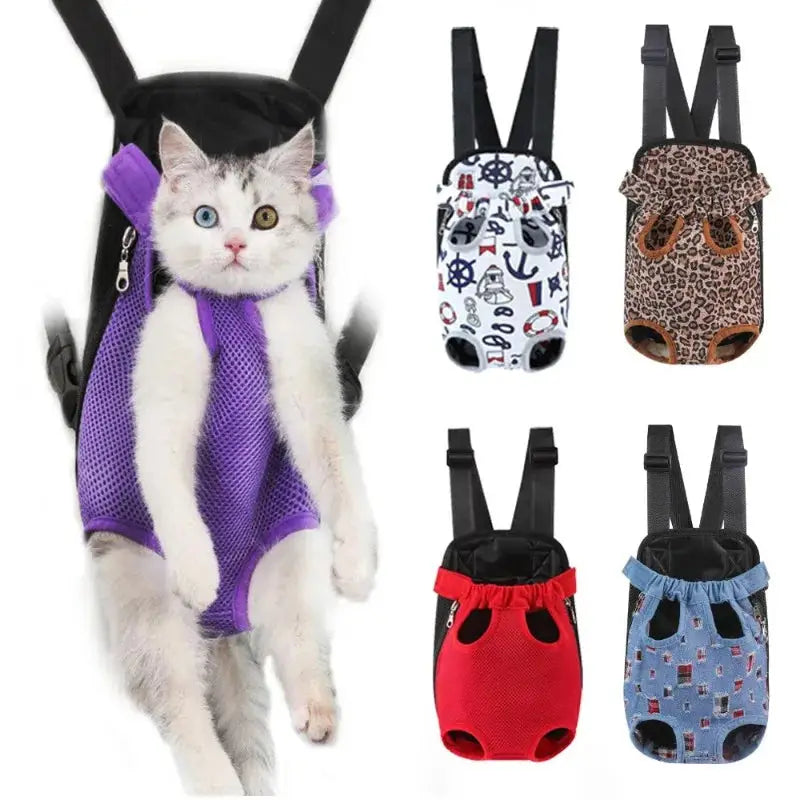Breathable Mesh Carrier Bag for Cats Travel Style