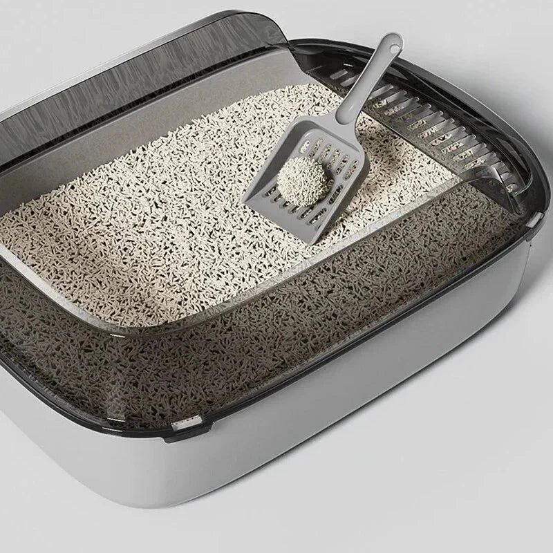 Splashproof Semi Stainless Steel Litter Scoop for Cats