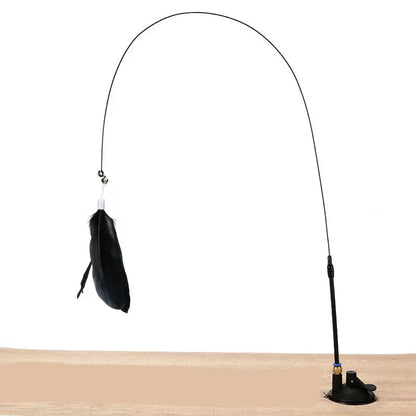 Interactive Engaging Wand Teaser for Cats Restless Feather