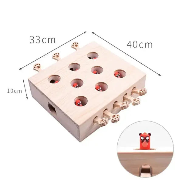 Interactive Durable Plush Toy for Cats Whack Mole