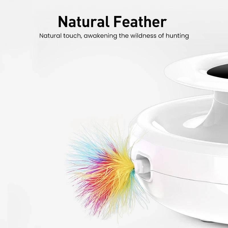 Smart Interactive Wand Teaser for Cats Nearly Domestic 2-IN-1