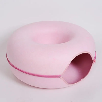 Cozy Interactive Plush Bed for Cats Hideaway Playground