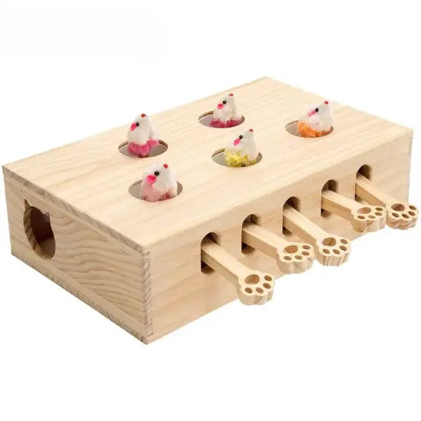 Interactive Durable Plush Toy for Cats Whack Mole