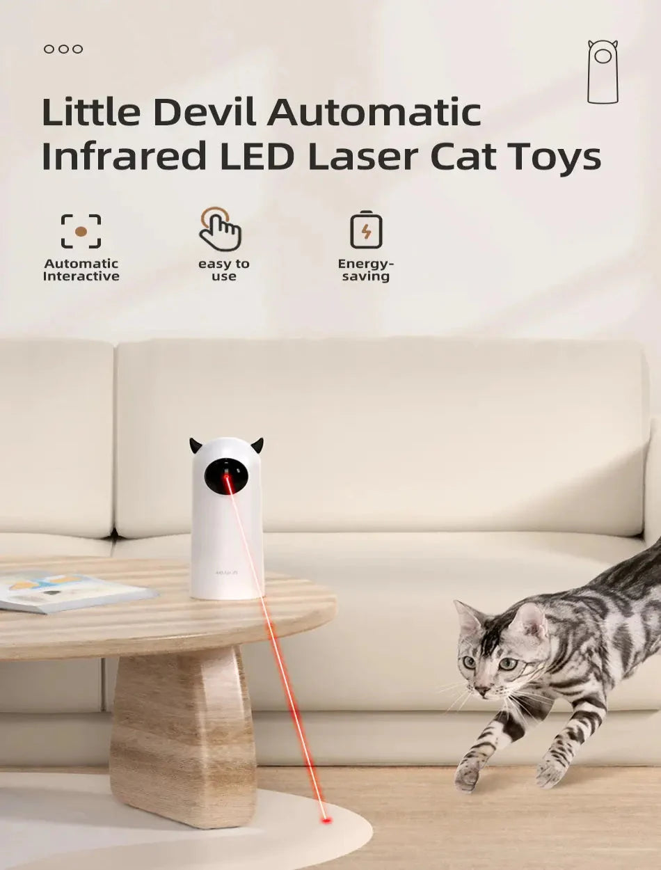 Smart Led Laser Pointer Toy for Cats Introducing