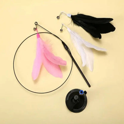 Interactive Engaging Wand Teaser for Cats Restless Feather