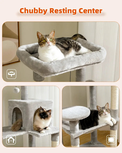 Spacious Multi Sisal Scratching Post for Cats Give