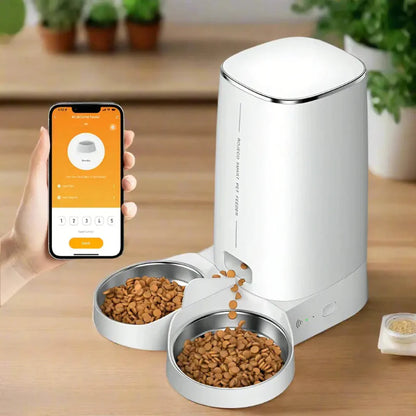 Automatic Remote Slow Feeder Bowl for Cats Waiting 4L