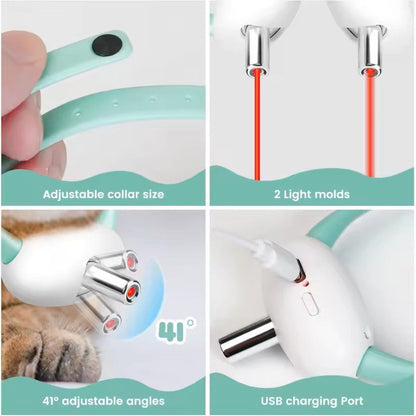 Smart Interactive Collar for Cats Entertained Effortlessly Hands