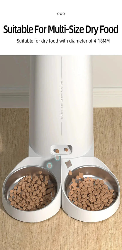 Automatic Remote Slow Feeder Bowl for Cats Waiting 4L