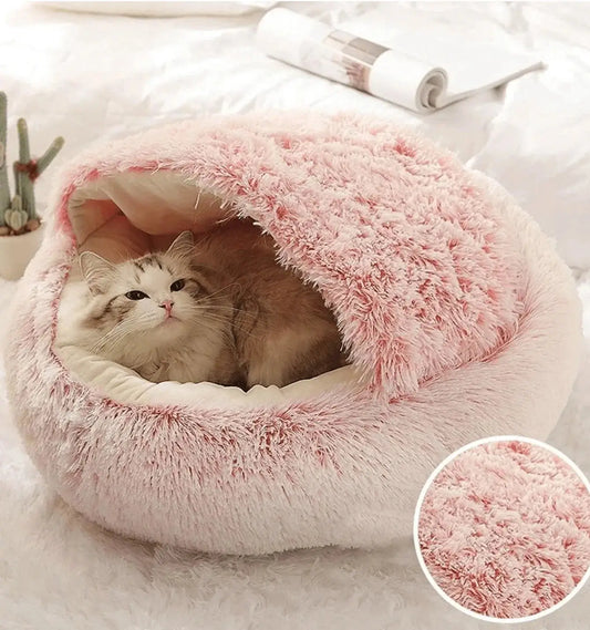 Soft Cozy Plush Bed for Cats & Dogs