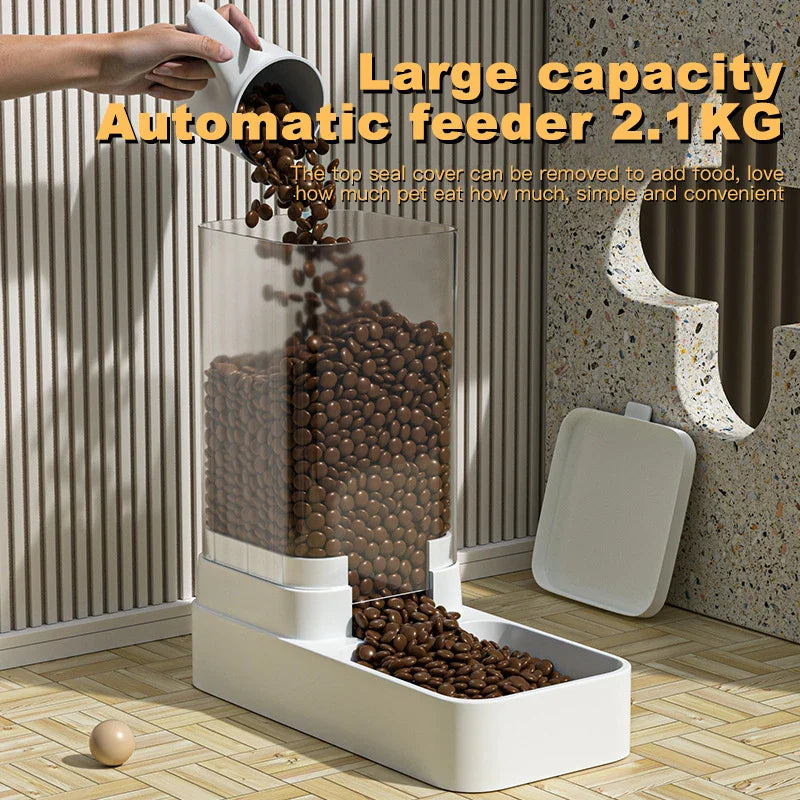 Automatic Gravity Water Fountain for Cats Simplify Feeding