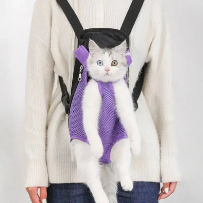 Breathable Mesh Carrier Bag for Cats Travel Style
