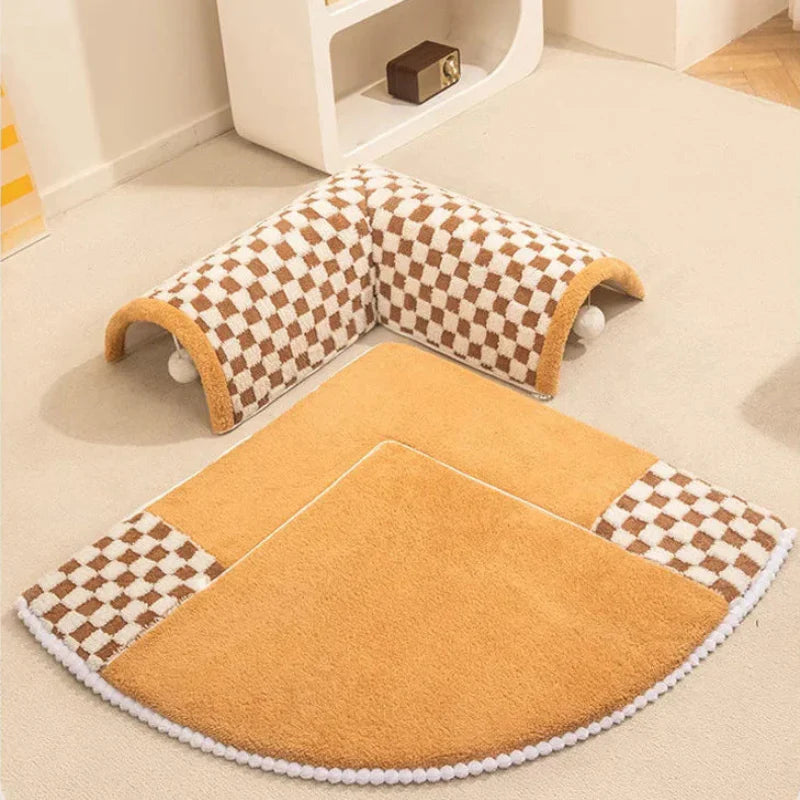Cozy Memory Foam Bed for Cats Play Purr 2-IN-1