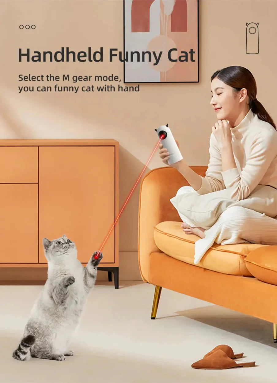 Smart Led Laser Pointer Toy for Cats Introducing