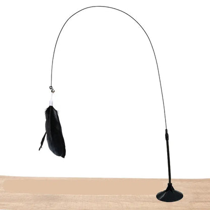 Interactive Engaging Wand Teaser for Cats Restless Feather