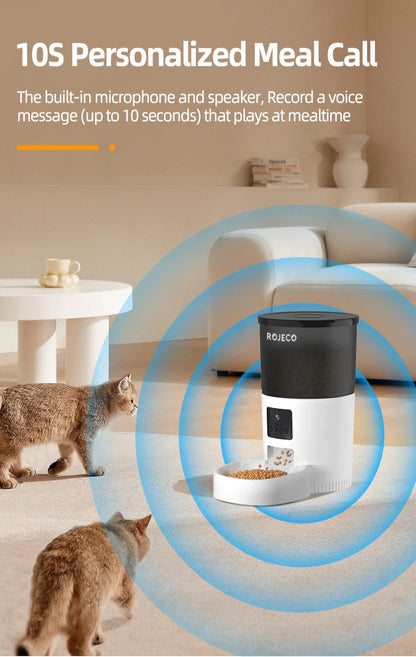 Automatic Slow Feeder Bowl for Cats Waiting Hungry 3L