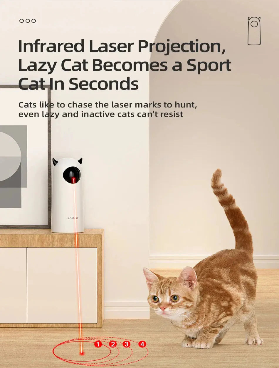 Smart Led Laser Pointer Toy for Cats Introducing