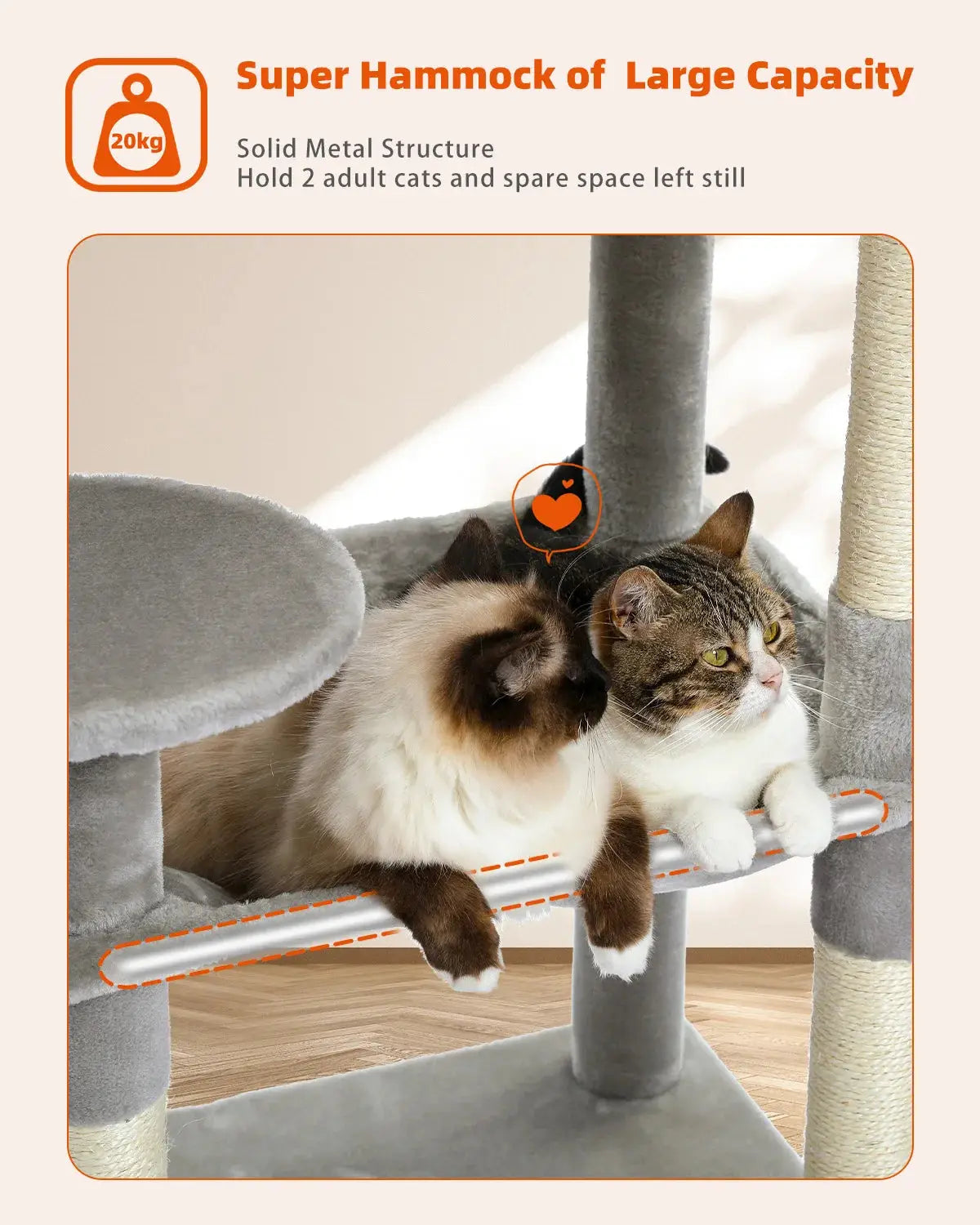 Spacious Multi Sisal Scratching Post for Cats Give