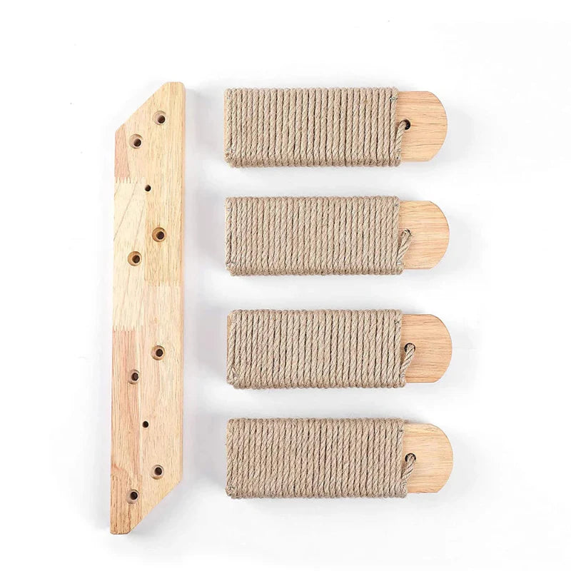Wall Mounted Scratching Post for Cats Climbing Rewarding